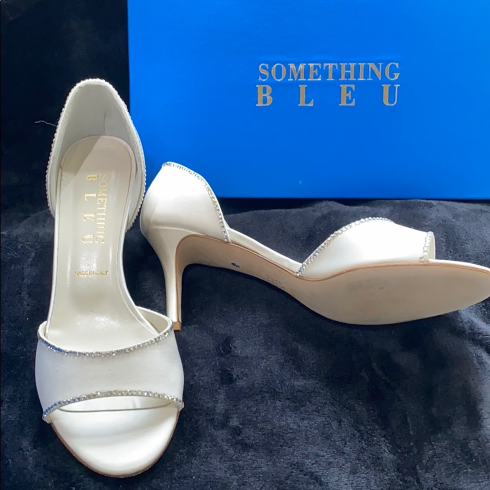 Something Blue Satin Shoes